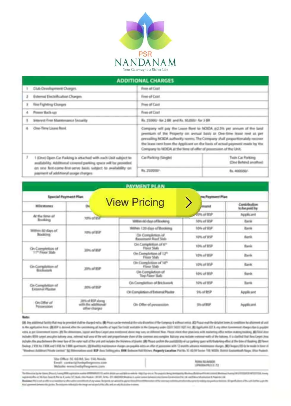 pricesheet